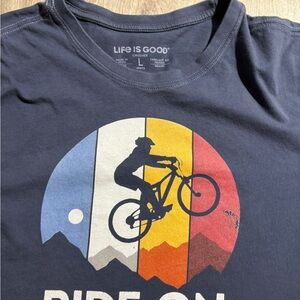 Life is Good Navy Graphic T-Shirt